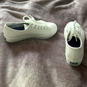 Triple Up leather sneakers